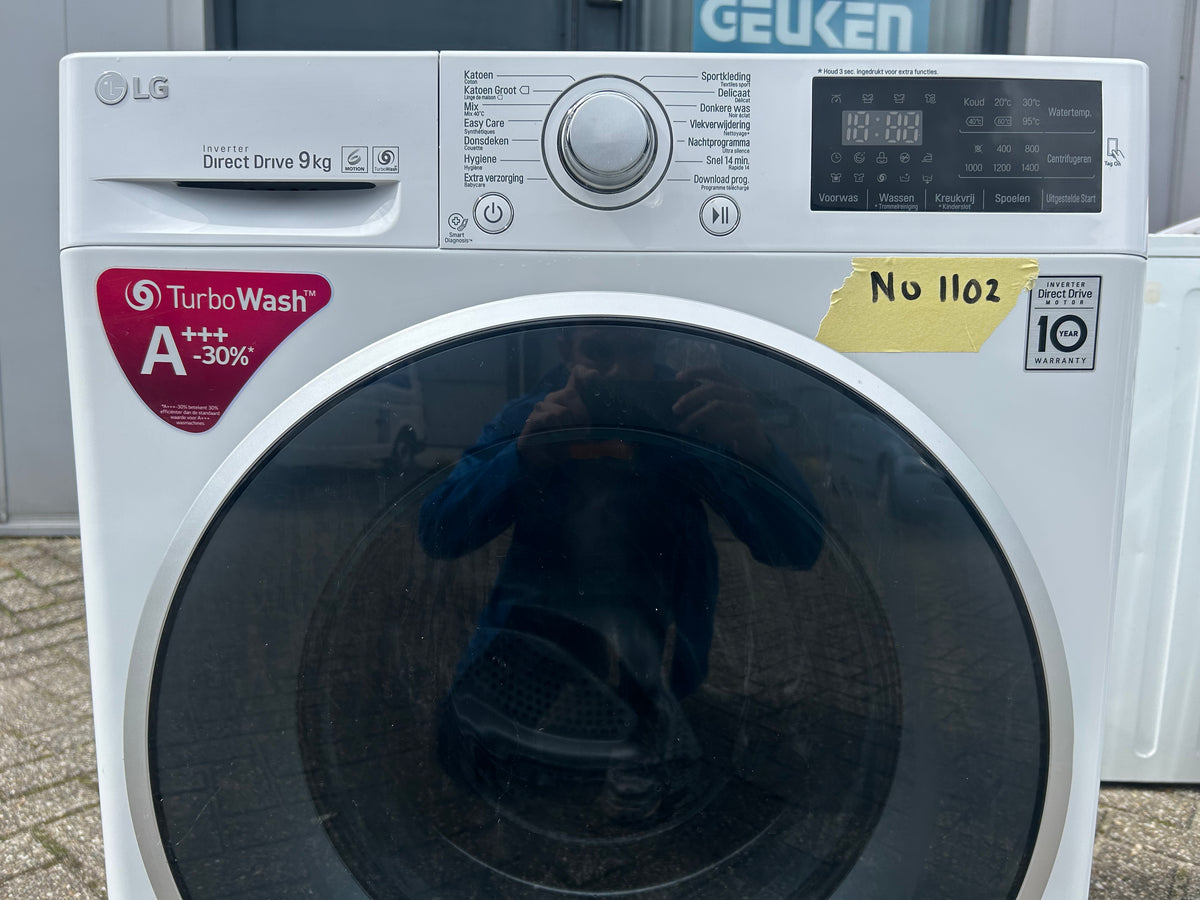 LG Direct Drive 9 kg 1400 toeren WiFi Wasmachine Refurbish